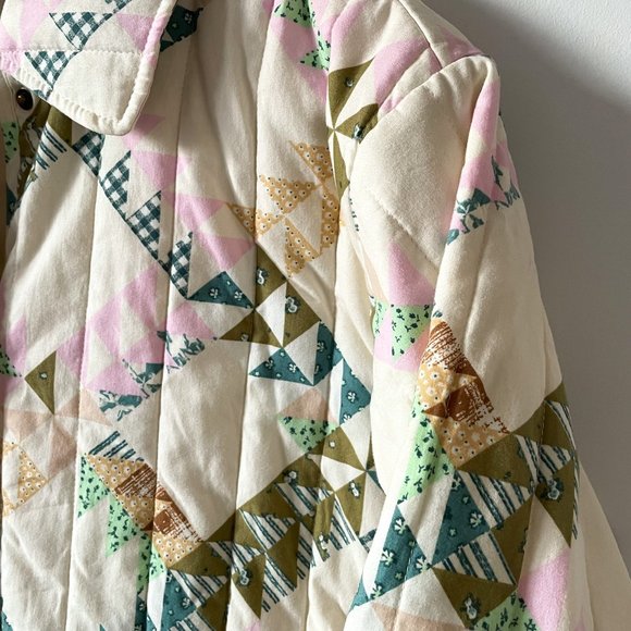 Universal Thread Quilted Patchwork Button Up Jacket Coat Sz S - Picture 6 of 12
